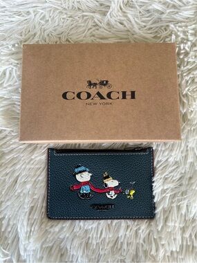 COACH X Peanuts Zip Card Case